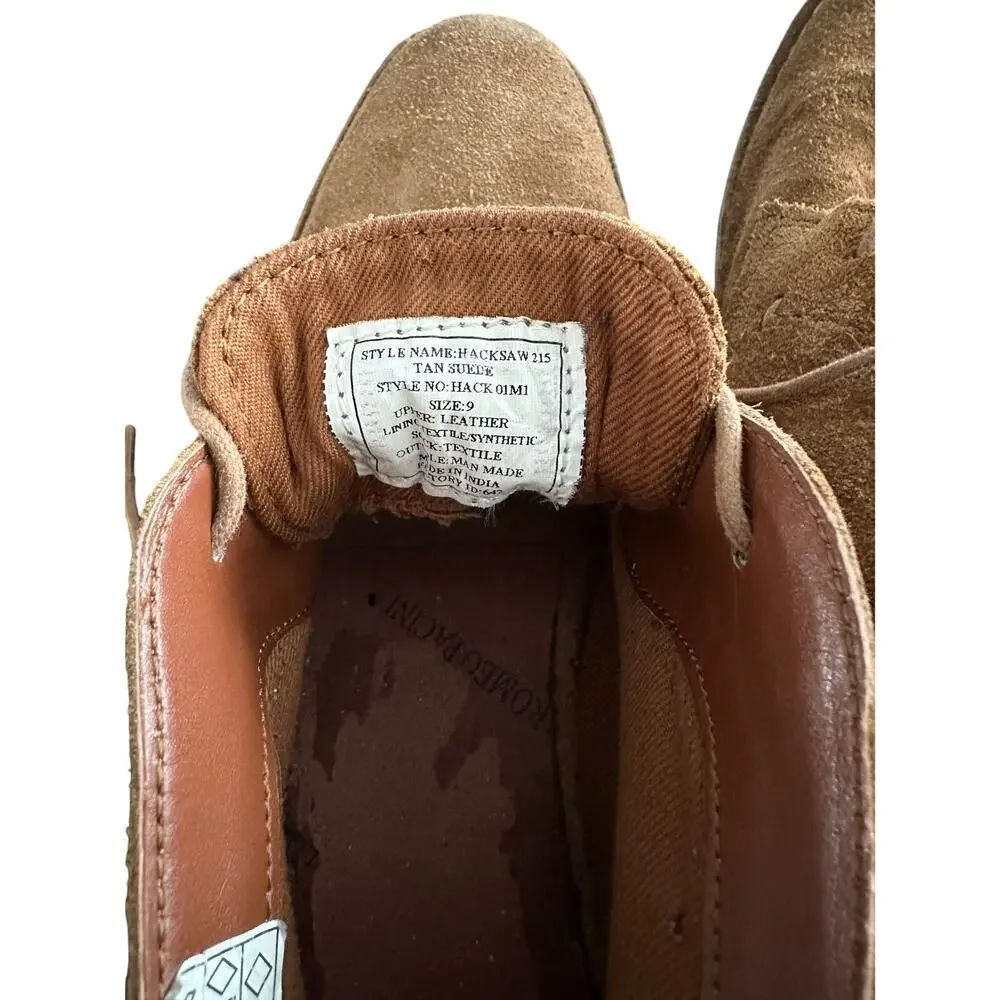 Romeo Pacini Hack Brown Leather Chukka Boots sz 9